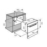Baumatic BSMC456BGL 34公升 45厘米 黑魂系列 嵌入式四合一燒烤微波蒸焗爐 (80個自動烹飪菜單)