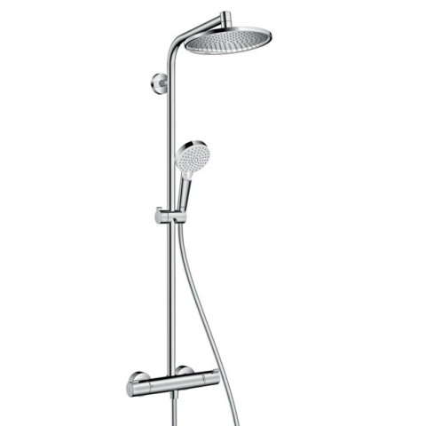 Hansgrohe 27267000 Crometta S 恆溫雨淋花灑套裝 (鍍鉻)
