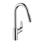 Hansgrohe 31815000 Focus M41 拉出式廚盆龍頭 (鍍鉻)