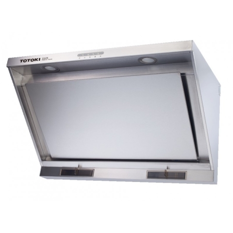 Totoki 東崎 S1628 70厘米 高速智能 電熱除油傾斜式 超強力抽油煙機 (砂面不銹鋼)
