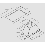 Fulgor CHB6012X 53厘米 嵌入式抽油煙機
