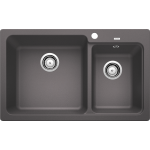 Blanco 519647 NAYA 8 雙盆昇盤 (炭石灰色 Rock Grey)