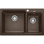 Blanco 519653 NAYA 8 雙盆昇盤 (咖啡色 Coffee)