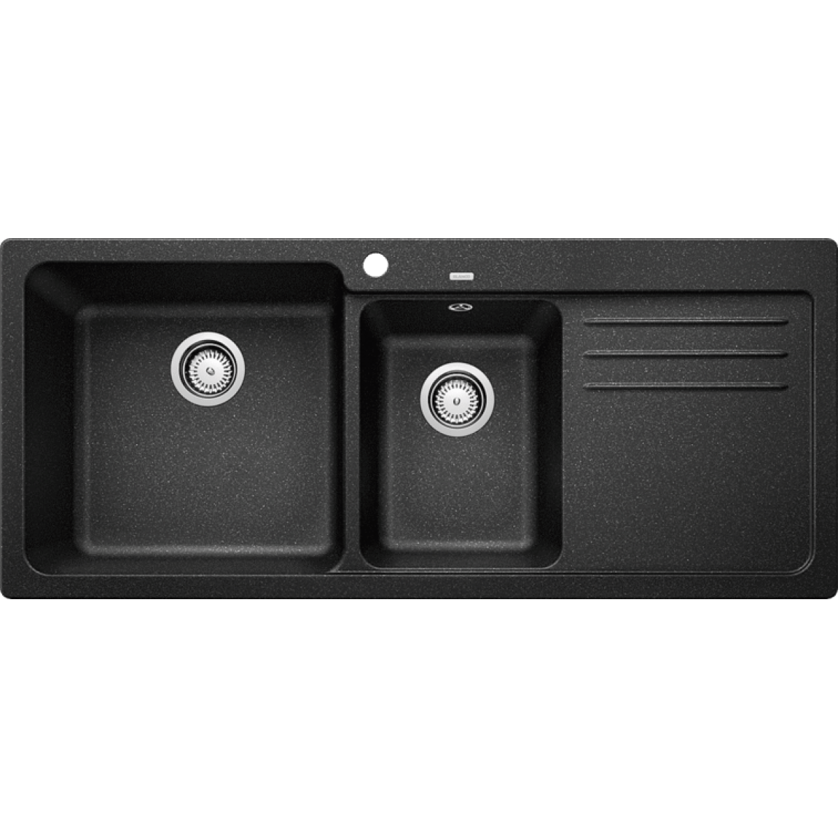 Blanco 519654 NAYA 8S 廚房左雙盆昇盤 (瀝青色 Anthracite)