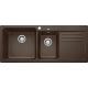 Blanco 519661 NAYA 8S 廚房左雙盆昇盤 (咖啡色 Coffee)