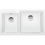 Blanco 523061 Pleon 9 雙盆昇盤 (白色 White)