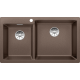 Blanco 523066 Pleon 9 雙盆昇盤 (咖啡色 Coffee)