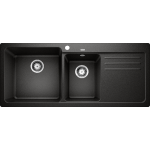 Blanco 525945 NAYA 8S 廚房左雙盆昇盤 (黑色 Black)
