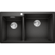 Blanco 525958 Pleon 9 雙盆昇盤 (黑色 Black)