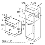 Siemens 西門子 HS636GDS2 71公升 60厘米 嵌入式蒸焗爐