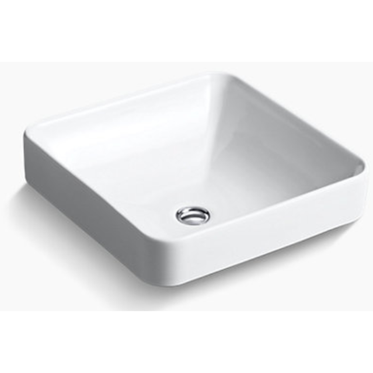 Kohler K-2661X-0 Forefront 方形檯上式面盆