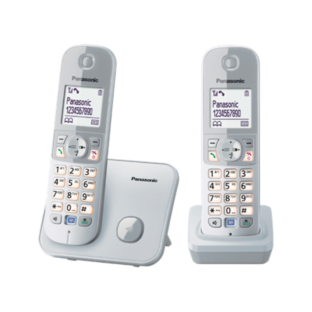 Panasonic 樂聲 KX-TG6812HK DECT數碼室內無線電話 (銀色) Panasonic 樂聲 KX-TG6812HK DECT數碼室內無線電話 (銀色)