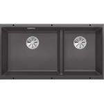 Blanco 523585 Subline 480/320-U 雙盆昇盤 (炭石灰色 Rock Grey)