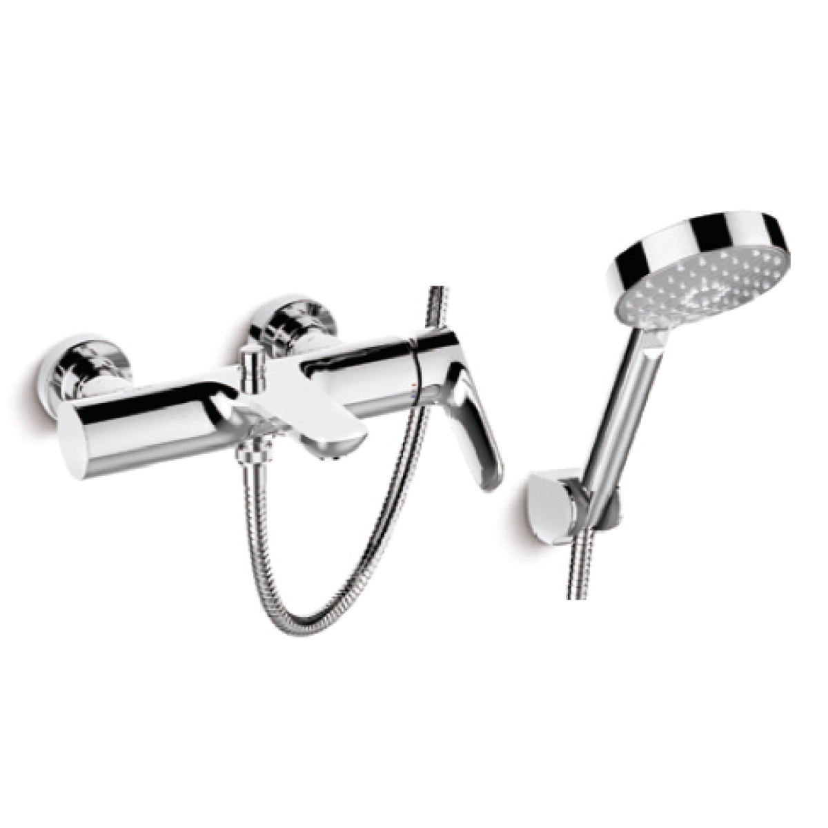 Kohler K-72282K-4-CP ALEO 掛牆式浴缸龍頭 (連多功能手持花灑及花灑托架)