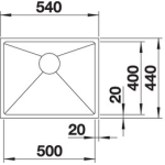 Blanco 235642 Quatrus R15 500-IU 單槽昇盤