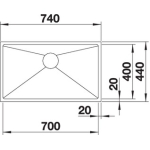 Blanco 235645 Quatrus R15 700-IU 單槽昇盤