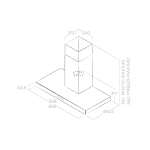 Elica JOY 90厘米 1000m³/h 煙囪式抽油煙機 (白色)