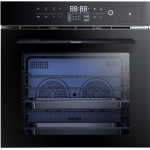 【展銷品】 Baumatic BCS674BL 60厘米 70公升 黑魂系列 嵌入式組合蒸焗爐 (旋轉燒烤叉設計, 上下發熱)