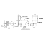 TOTO CW632PJ 自由咀分體座廁配油壓廁板 (不包含風琴喉)