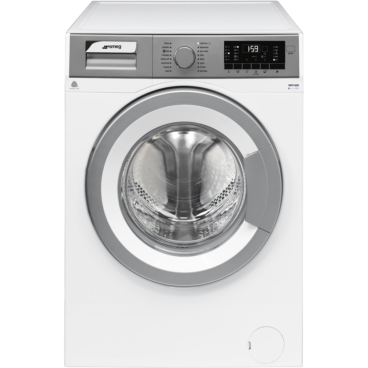 Smeg WHT712EIN 7.0公斤 1200轉 前置式洗衣機 Smeg WHT712EIN 7.0公斤 1200轉 前置式洗衣機