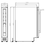 Vinvautz 法國名望 VZ07SSUG 7瓶 嵌入式單溫區紅酒櫃