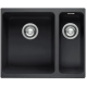Franke KBG160 Kubus 花崗岩 檯底 雙昇盆 (黑色)