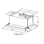 Baumatic TEL610X 60厘米 1000m³/h 拉趟式抽油煙機 (金屬隔油過濾網 + 滑動開關控制操作)