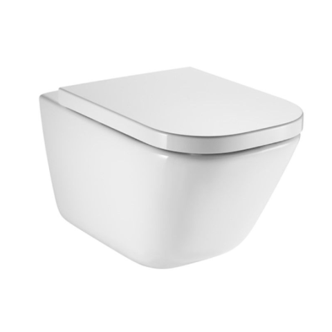 Roca 34647L+801472 The Gap Rimless 掛牆座廁配歐樂油壓板套裝  (不包含風琴喉)