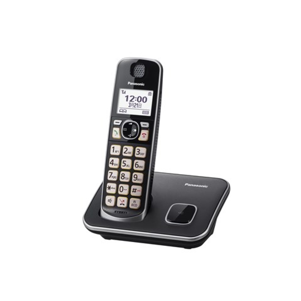 Panasonic 樂聲 KX-TGE610HKB DECT數碼室內無線電話 (黑色)