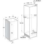 Gorenje 歌爾 RBI4122AW 203公升 1.2m  嵌入式單門雪櫃