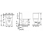 Walrus WR120012 特短高咀座廁 (不包含風琴喉)