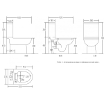 Walrus WR120691.1 特短自由咀分體座廁 (不包含風琴喉)