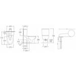 Walrus WR120697D 高咀傷殘廁所專用座廁 (不包含風琴喉)