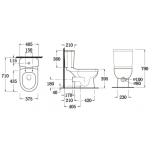 Walrus WR120697 高咀分體座廁 (不包含風琴喉)