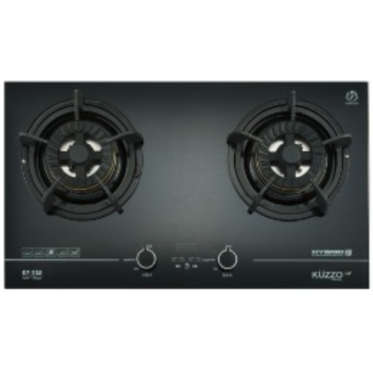 Kuzzo 德國德信 KF-338T 75厘米 嵌入式雙頭煤氣爐 (ISO9001 優質認證 專制電子點火設計)
