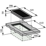 Baumatic BHI305.2 BK 30厘米 嵌入式雙頭電磁爐 (黑色) (9段火力控制 + 餘熱指示燈 + 隨機附有13A三腳插頭)