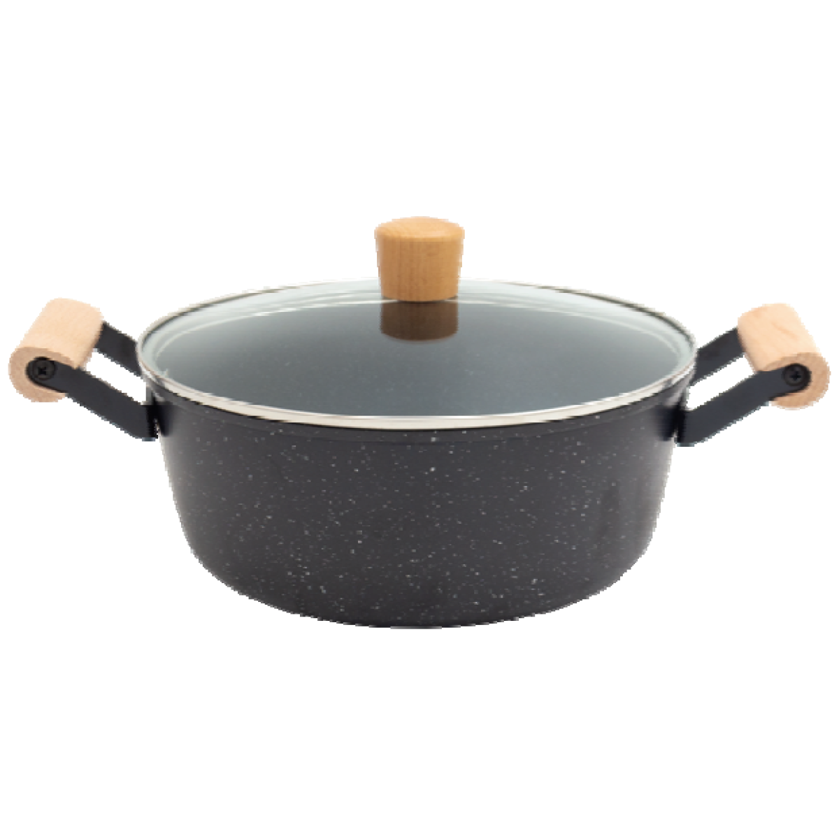 Imarflex 伊瑪 990062 24cm 麥飯石雙耳湯鍋 (4公升)