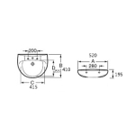 Roca A327394000 Victoria 單孔掛牆面盆