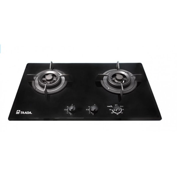 Taada 多田牌 GA751-24B TG 75厘米 嵌入式/座檯式 雙頭煤氣爐 (有時間制 + 獨立中心火 + 銅合金爐頭及鑄鐵爐架)