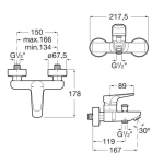 Roca A5A0290NMN Atlas 浴缸龍頭