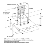 Gaggenau AW240191 90厘米 970m³/h 不銹鋼 煙囪式抽油煙機
