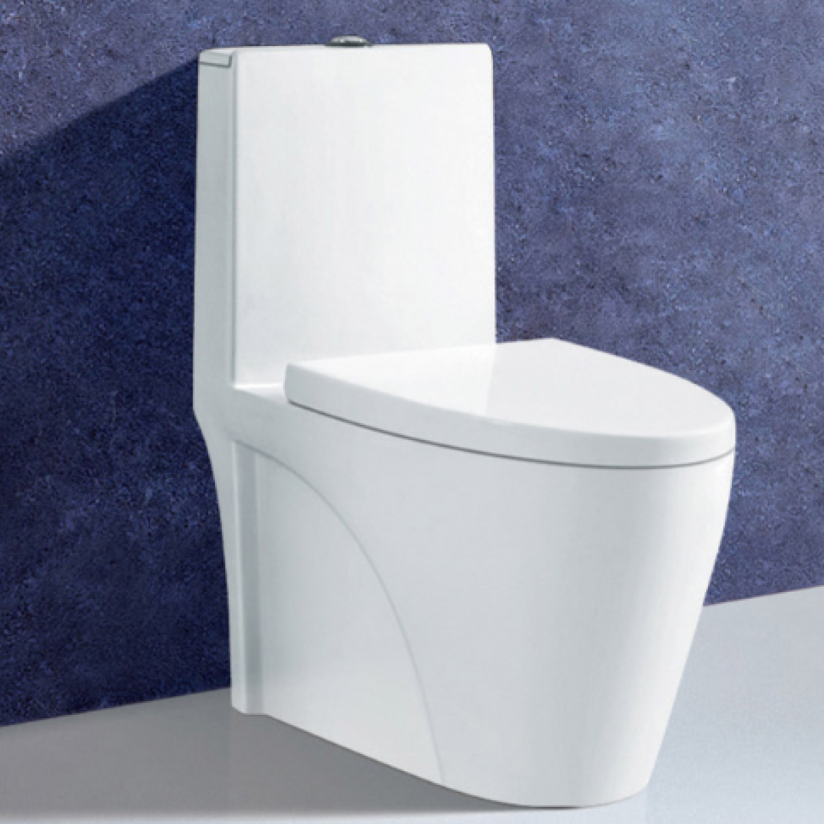 Richford R833 高咀 直沖式連體座廁 連緩衝廁板 (不包含風琴喉)