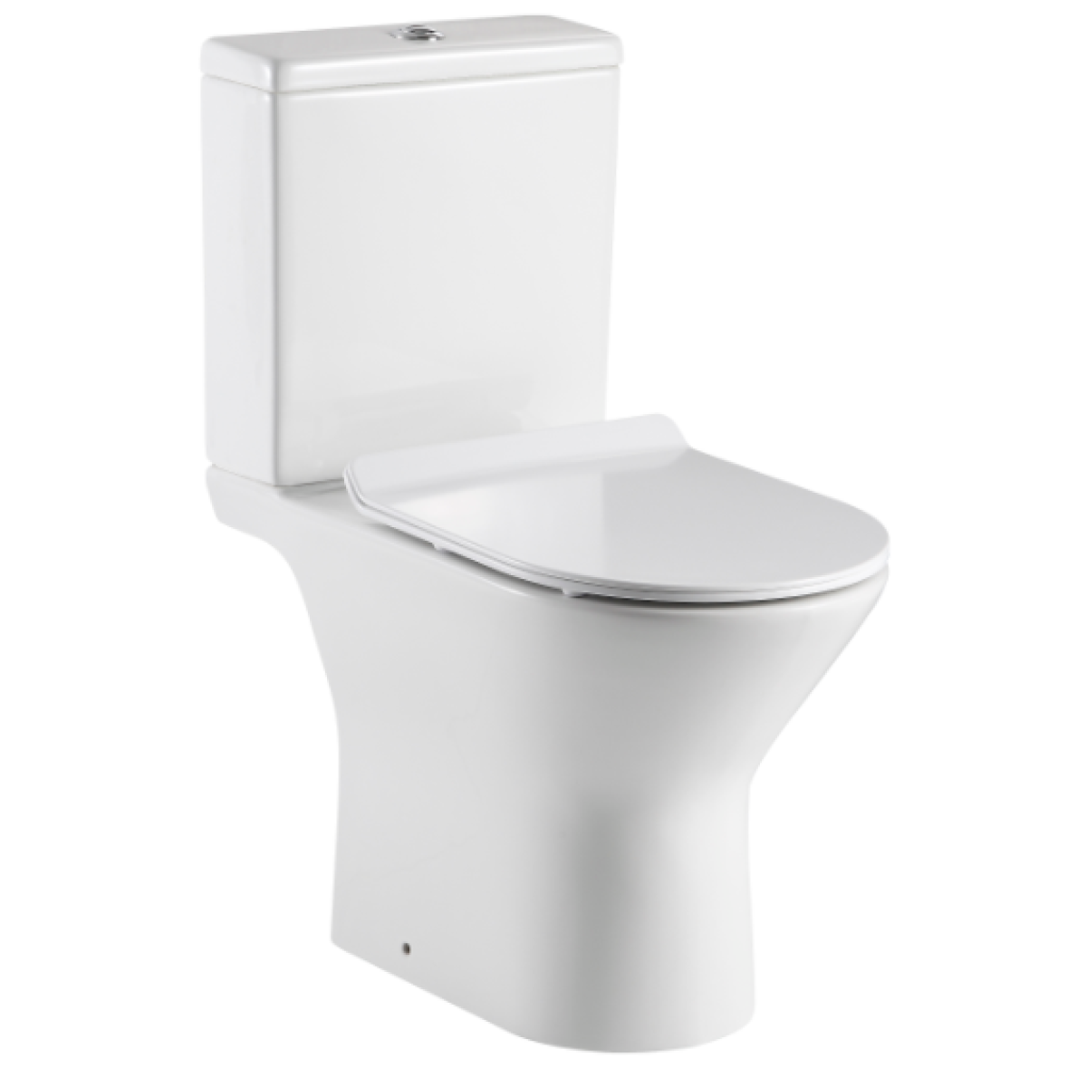 Richford R690 Rimless 無框沖水 相連式 自由咀 納米座廁 連緩衝降板 (不包含風琴喉)