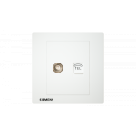 Siemens 西門子 5UH13333PC01 電視插座 5-850MHZ + 電話插座 RJ11(白)