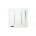 Siemens 西門子 5TA13413PC01 10AX 四位單控開關掣 (白)