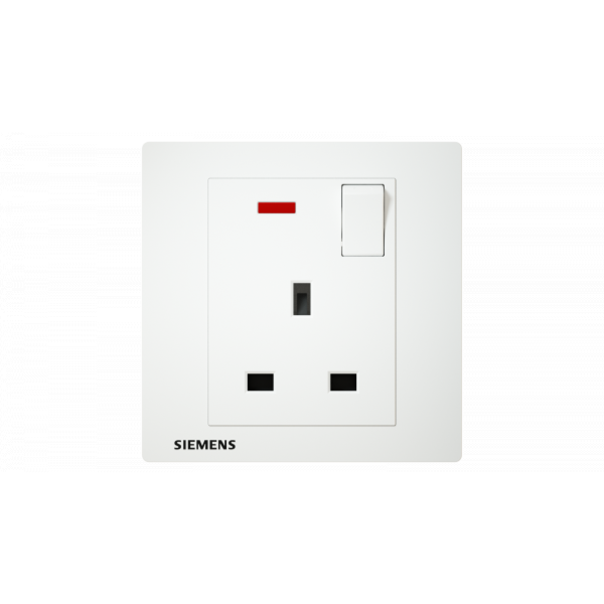 Siemens 西門子 5UB13133PC01 13A 單位開關插座(帶霓虹燈指示器)(白)