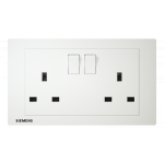 Siemens 西門子 5UB13223PC01 13A 雙位開關插座 (白色)