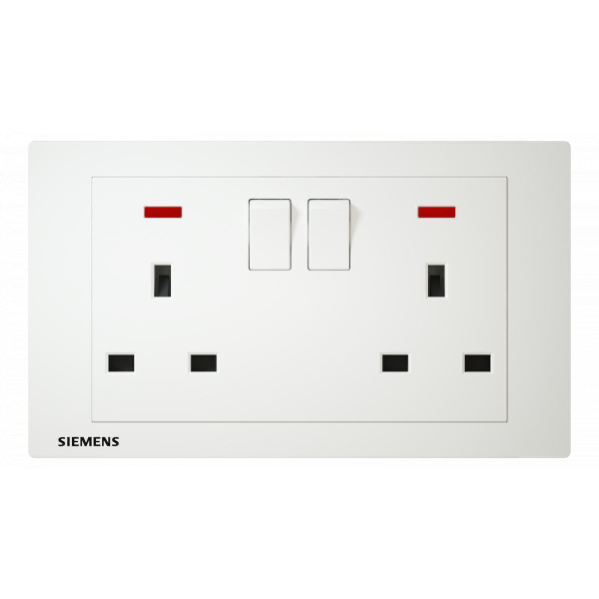 Siemens 西門子 5UB13233PC01 13A 雙位開關插座(帶霓虹燈指示器)(白)