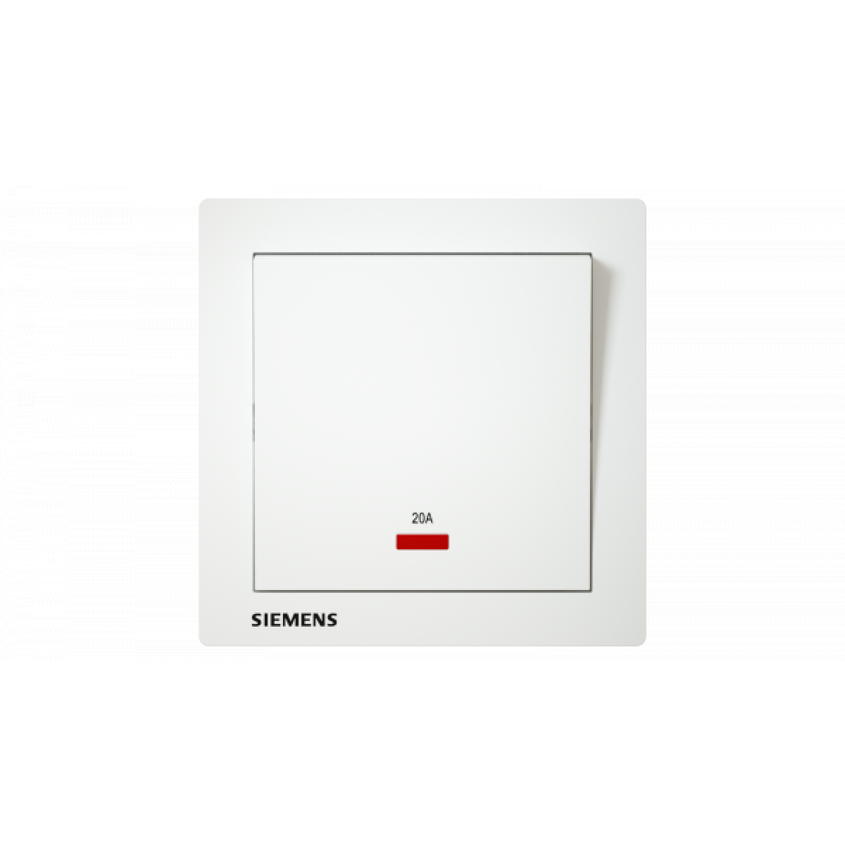 Siemens 西門子 5TA13613PC01 20A 單位雙極開關 (帶霓虹燈指示器) (白色)