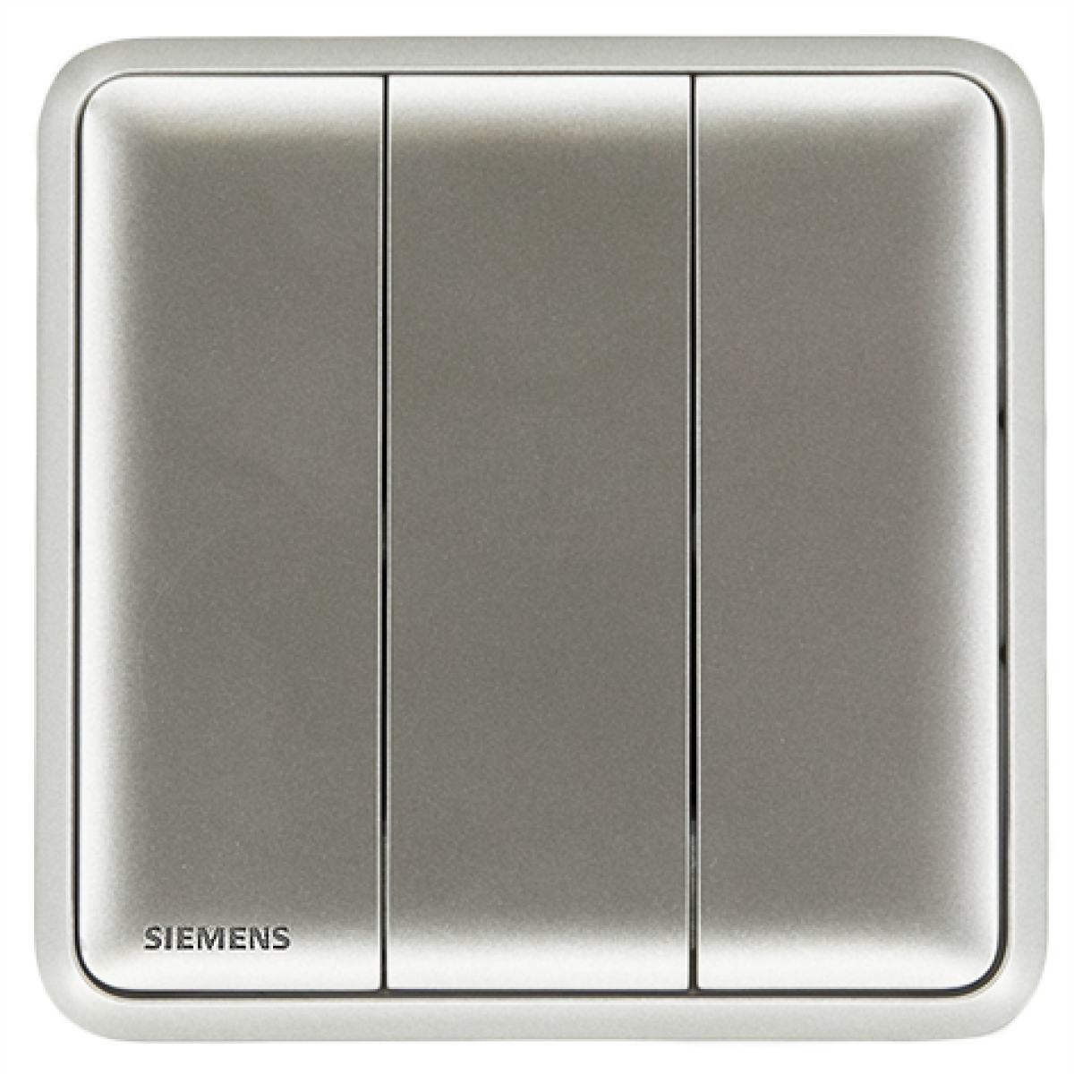 Siemens 西門子 5TA01313PC02 10AX 三位單控開關掣 (銀)